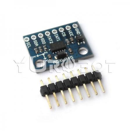 디바이스마트,MCU보드/전자키트 > 센서모듈 > 가속도/자이로/지자기센서 > 가속도센서,YwRobot,ADXL345 3축 가속도계 모듈 [SEN330200],아두이노, 라즈베리파이 호환 / 사이즈: 20*15mm / 전압: 3.3V, 5V / 포트: IIC SPI / 칩: ADXL345