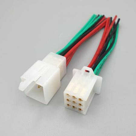 디바이스마트,커넥터/PCB > 산업/의료/방수 커넥터 > 차량용 커넥터,SZH,자동차용 커넥터 하네스 9p (암수/세트) [SZH-CH214],자동차 커넥터 케이블 세트 / Wire to Wire type / 2.8mm pitch / AWG20 / 정격전압 250V / 정격전류 8A / 9pin / JD28050 시리즈