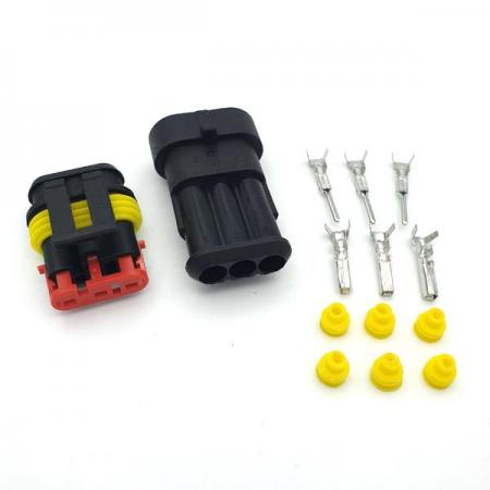 디바이스마트,커넥터/PCB > 산업/의료/방수 커넥터 > 방수용 커넥터,SZH,방수 커넥터 3p 세트[SZH-CH218],방수 커넥터 세트 / 암수 하우징+클림프+클림프씰 포함 / AWG20 / IP67 등급 / 3pin