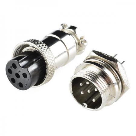 디바이스마트,커넥터/PCB > 원형커넥터 > SCK 커넥터,SparkFun,6-Pin Chassis Connector - Panel Mount [PRT-11475],이 6핀 커넥터 및 플러그 세트는 신호 또는 전원에 대한 연결할때 유용 / 쉬운 배선을 위해 6 개의 솔더 컵 연결부를 사용 / 패널 장착면은 잠금 와셔와 너트 (모두 포함)를 사용하여 15.5mm 구멍에 장착됨