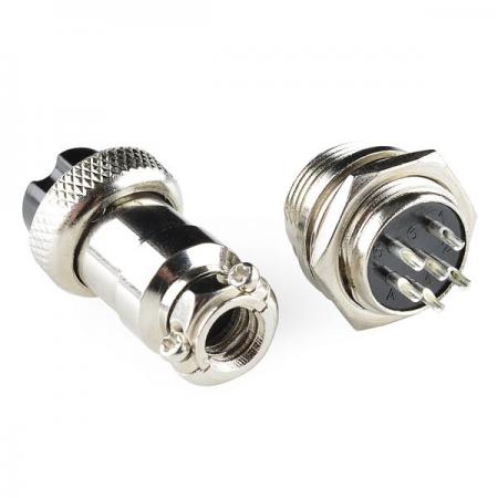 디바이스마트,커넥터/PCB > 원형커넥터 > SCK 커넥터,SparkFun,6-Pin Chassis Connector - Panel Mount [PRT-11475],이 6핀 커넥터 및 플러그 세트는 신호 또는 전원에 대한 연결할때 유용 / 쉬운 배선을 위해 6 개의 솔더 컵 연결부를 사용 / 패널 장착면은 잠금 와셔와 너트 (모두 포함)를 사용하여 15.5mm 구멍에 장착됨