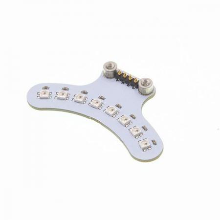 디바이스마트,오픈소스/코딩교육 > Micro:Bit > 마이크로비트 센서/모듈,ELECFREAKS,Rainbow LED Strip for ring:bit car v2 [EF03425],Ring : Bit Car V2 전용 모듈입니다. 간단한 조립으로 8개의 색상의 헤드라이트 장식을 할수 있습니다.