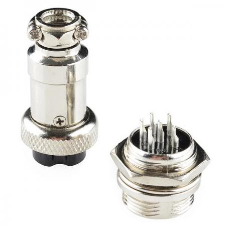 디바이스마트,커넥터/PCB > 원형커넥터 > SCK 커넥터,SparkFun,6-Pin Chassis Connector - Panel Mount [PRT-11475],이 6핀 커넥터 및 플러그 세트는 신호 또는 전원에 대한 연결할때 유용 / 쉬운 배선을 위해 6 개의 솔더 컵 연결부를 사용 / 패널 장착면은 잠금 와셔와 너트 (모두 포함)를 사용하여 15.5mm 구멍에 장착됨