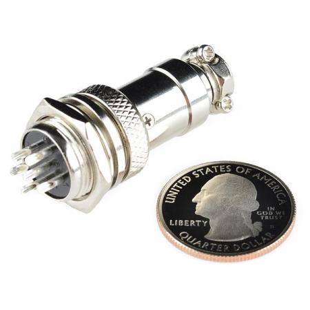 디바이스마트,커넥터/PCB > 원형커넥터 > SCK 커넥터,SparkFun,6-Pin Chassis Connector - Panel Mount [PRT-11475],이 6핀 커넥터 및 플러그 세트는 신호 또는 전원에 대한 연결할때 유용 / 쉬운 배선을 위해 6 개의 솔더 컵 연결부를 사용 / 패널 장착면은 잠금 와셔와 너트 (모두 포함)를 사용하여 15.5mm 구멍에 장착됨