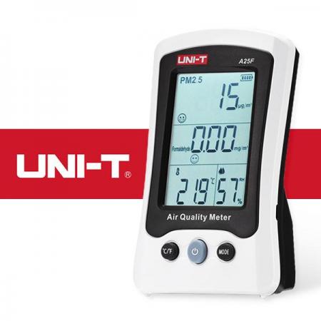 디바이스마트,계측기/측정공구 > 환경/이화학 측정장치 > 공기질/미세먼지,UNI-T,미세먼지/포름알데히드 측정기 A25F,PM2.5 미세먼지 측정 및 포름알데히드 측정 가능