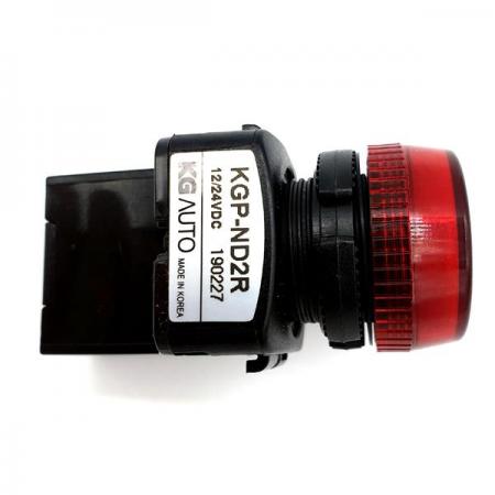 디바이스마트,스위치/부저/전기부품 > 산업용 스위치/제어 기기 > 제어/안전 스위치 > 기타 스위치,KGAUTO,표시등 [KGP-ND2R] 적색(RED),PILOT LAMP / 플라스틱 일반형 22Φ / 12/24V d.c / 적색(RED)