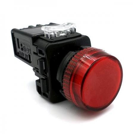 디바이스마트,스위치/부저/전기부품 > 산업용 스위치/제어 기기 > 제어/안전 스위치 > 기타 스위치,KGAUTO,표시등 [KGP-NV2R] 적색(RED),PILOT LAMP / 플라스틱 일반형 22Φ / 110/220V a.c / 적색(RED)