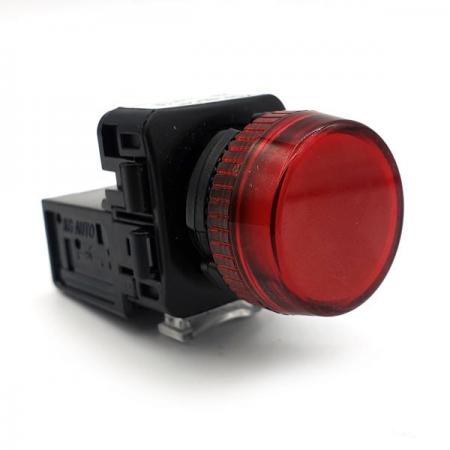 디바이스마트,스위치/부저/전기부품 > 산업용 스위치/제어 기기 > 제어/안전 스위치 > 기타 스위치,KGAUTO,표시등 [KGP-NV2R] 적색(RED),PILOT LAMP / 플라스틱 일반형 22Φ / 110/220V a.c / 적색(RED)