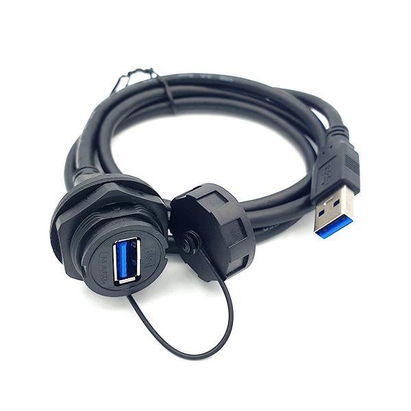 USB3.0 Male 방수 케이블 [YU-USB3-FS-MP-1M-001]