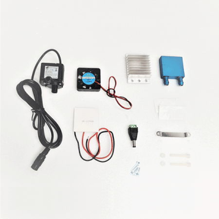 디바이스마트,RLC/수동소자 > 필터/페라이트코어/펠티어 > 열전기/펠티어모듈 > 냉각키트,SZH,수냉식 DIY 쿨링키트 [SZH-CO002],펠티어 소자를 사용한 키트로 워터블록, 방열판, DC12V 팬, 펠티어소자 로 구성되어 있습니다.