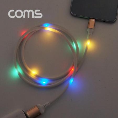 디바이스마트,케이블/전선 > USB 케이블 > 데이터케이블(MM) > USB 2.0 micro B타입(5핀) 케이블,Coms,안드로이드 케이블/ MICRO 5PIN / (사운드 센서) 1M / WHITE / ROSE GOLD [ID719], 안드로이드 케이블/ Micro 5Pin / (사운드 센서) 1M / White / Rose Gold