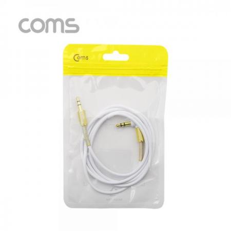 디바이스마트,케이블/전선 > 영상/음향 케이블 > 스테레오/RCA 케이블,Coms,AUX 케이블 (3극) 꺾임, WHITE [ID737],AUX 케이블 (3극) 꺾임/ White