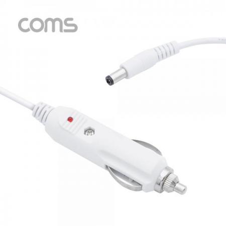 디바이스마트,컴퓨터/모바일/가전 > 게임/취미/캠핑용품 > 차량내부용품 > 실내용품,Coms,차량용 시가 전원 케이블 1.2M / DC 5.5/2.1 / 시가잭(시거잭) / WHITE [BT563],차량용 시가 전원 케이블 1.2M / DC 5.5/2.1 / 시가잭(시거잭) / White