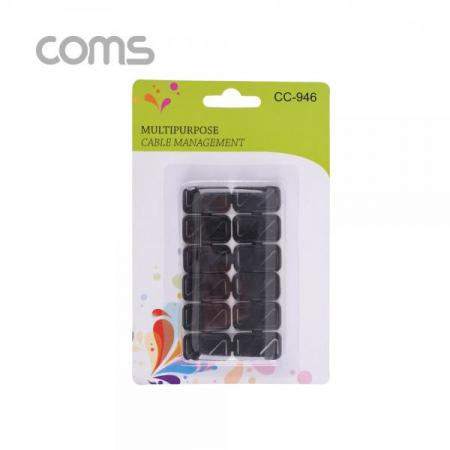 디바이스마트,컴퓨터/모바일/가전 > 네트워크/케이블/컨버터/IOT > 네트워크 자재/공구/타이 > 케이블타이/몰드,Coms,케이블 오거나이저(홀더형), BLACK / 케이블 정리기 [BT518], 케이블 오거나이저(홀더형)/ Black / 케이블 정리기