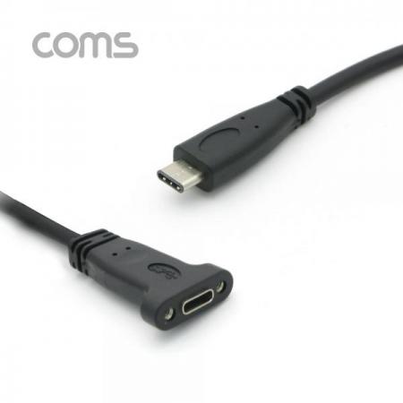 디바이스마트,케이블/전선 > USB 케이블 > OTG(FM) > USB C타입 OTG,Coms,USB 3.1(TYPE C) 포트 연장 젠더(M/F) 20CM / 브라켓 포함 [BT126],USB 3.1(Type C) 포트 연장 젠더(M/F) 20cm / 브라켓 포함