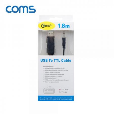 디바이스마트,MCU보드/전자키트 > 개발용 장비 > USB/RS232/RS485 컨버터,Coms,USB TO TTL(AUDIO 3.5MM) 3.3V 케이블 1.8M [WT163],USB to TTL(Audio 3.5mm) 3.3V 케이블 1.8M