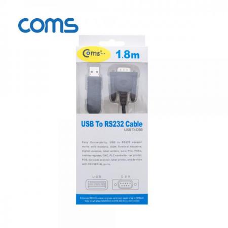 디바이스마트,MCU보드/전자키트 > 개발용 장비 > USB/RS232/RS485 컨버터,Coms,USB TO RS232/DB9(MALE) 케이블 1.8M [WT153],USB to RS232/DB9(Male) 케이블 1.8M