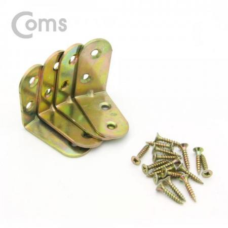 디바이스마트,화학/산업/안전 > 철물/장식 > 경첩 > 기타,Coms,꺾쇠 (40mm) 4pcs / 직각 모서리 장석 / 나사못 포함 / 코너철 [ID314],직각 모서리 장석 / 나사못 포함 / 코너철