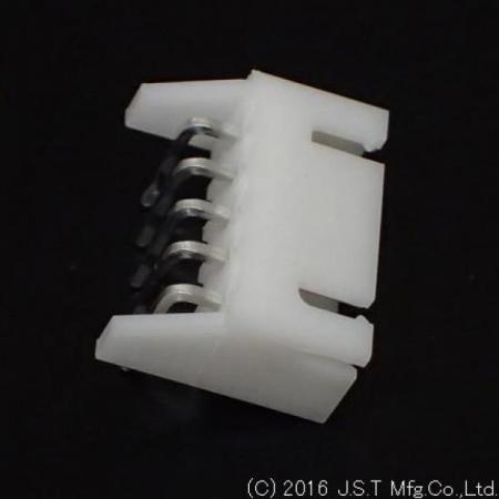 디바이스마트,커넥터/PCB > 직사각형 커넥터 > JST 커넥터 > JST-XH 시리즈 (2.5피치),JST,S5B-XH-A (LF)(SN),JST 커넥터 / XH 시리즈 / Board-To-Wire Connector / MALE / 앵글 DIP 타입 / 2.5mm Pitch / 5Pin