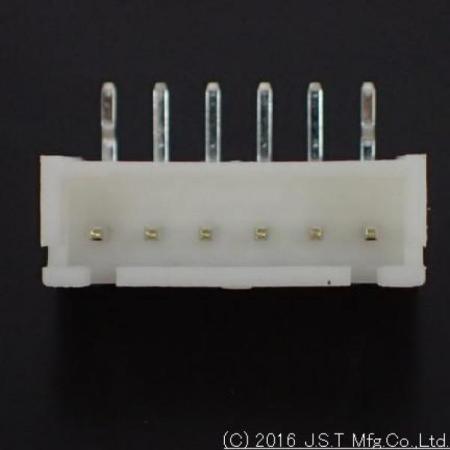 디바이스마트,커넥터/PCB > 직사각형 커넥터 > JST 커넥터 > JST-XH 시리즈 (2.5피치),JST,S6B-XH-A (LF)(SN),JST 커넥터 / XH 시리즈 / Board-To-Wire Connector / MALE / 앵글 DIP 타입 / 2.5mm Pitch / 6Pin