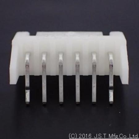 디바이스마트,커넥터/PCB > 직사각형 커넥터 > JST 커넥터 > JST-XH 시리즈 (2.5피치),JST,S6B-XH-A (LF)(SN),JST 커넥터 / XH 시리즈 / Board-To-Wire Connector / MALE / 앵글 DIP 타입 / 2.5mm Pitch / 6Pin