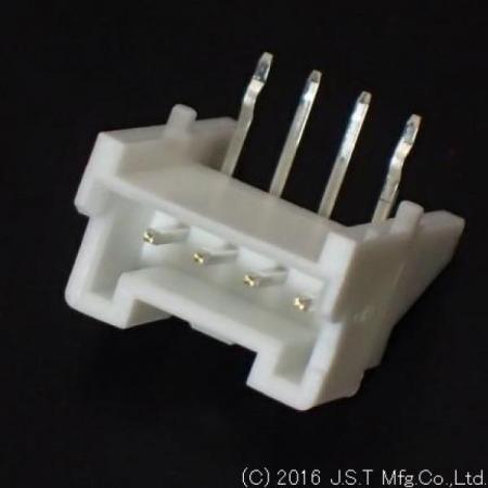 디바이스마트,커넥터/PCB > 직사각형 커넥터 > JST 커넥터 > JST-PA 시리즈 (2.0피치),JST,S04B-PASK-2 (LF)(SN),JST 커넥터 / PA 시리즈 / Board-To-Wire Connector / MALE / 앵글 DIP 타입 / 2.0mm Pitch / 4Pin