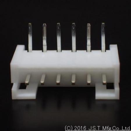 디바이스마트,커넥터/PCB > 직사각형 커넥터 > JST 커넥터 > JST-PH 시리즈 (2.0피치),JST,S6B-PH-K-S (LF)(SN)(PP),JST 커넥터 / PH 시리즈 / Board-To-Wire Connector / MALE / 앵글 DIP 타입 / 2.0mm Pitch / 6Pin