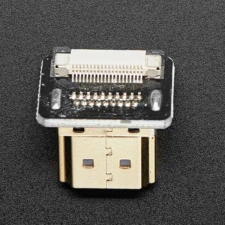디바이스마트,커넥터/PCB > I/O 커넥터 > USB/IEEE 커넥터 > HDMI/DVI 커넥터,Adafruit,DIY HDMI Cable Parts - Right Angle (R bend) HDMI Plug Adapter [ada-3549],20P FFC 케이블의 양쪽 끝에, 2개의 커넥터 파츠를 연결하여 제작하는 방식의 매우 간단한 DIY 제품 입니다. ※ HDMI Male (수) 전용  (Right angle형 좁은 헤드 방향이 PCB 쪽으로 향합니다.)