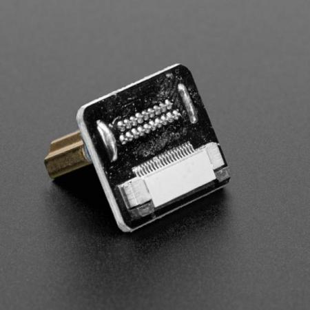 디바이스마트,커넥터/PCB > I/O 커넥터 > USB/IEEE 커넥터 > HDMI/DVI 커넥터,Adafruit,DIY HDMI Cable Parts - Right Angle (R bend) HDMI Plug Adapter [ada-3549],20P FFC 케이블의 양쪽 끝에, 2개의 커넥터 파츠를 연결하여 제작하는 방식의 매우 간단한 DIY 제품 입니다. ※ HDMI Male (수) 전용  (Right angle형 좁은 헤드 방향이 PCB 쪽으로 향합니다.)