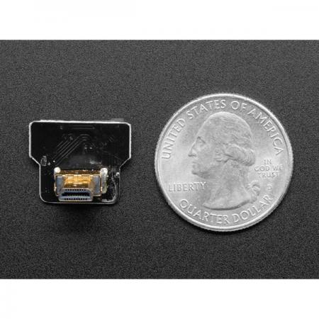 디바이스마트,커넥터/PCB > I/O 커넥터 > USB/IEEE 커넥터 > HDMI/DVI 커넥터,Adafruit,DIY HDMI Cable Parts - Right Angle (L Bend) Micro HDMI Plug [ada-3558],20P FFC 케이블의 양쪽 끝에, 2개의 커넥터 파츠를 연결하여 제작하는 방식의 매우 간단한 DIY 제품 입니다.  HDMI Micro Male (수) 전용  (Right angle형 좁은 헤드 방향이 PCB 쪽으로 향합니다.)