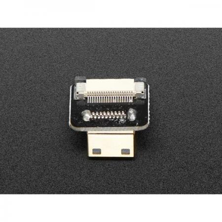 디바이스마트,커넥터/PCB > I/O 커넥터 > USB/IEEE 커넥터 > HDMI/DVI 커넥터,Adafruit,DIY HDMI Cable Parts - Right Angle (L Bend) Mini HDMI Plug [ada-3554],20P FFC 케이블의 양쪽 끝에, 2개의 커넥터 파츠를 연결하여 제작하는 방식의 매우 간단한 DIY 제품 입니다. ※ HDMI Mini Male (수) 전용  (Right angle형 좁은 헤드 방향이 PCB 쪽으로 향합니다.)