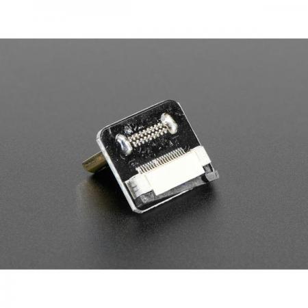 디바이스마트,커넥터/PCB > I/O 커넥터 > USB/IEEE 커넥터 > HDMI/DVI 커넥터,Adafruit,DIY HDMI Cable Parts - Right Angle (L Bend) Mini HDMI Plug [ada-3554],20P FFC 케이블의 양쪽 끝에, 2개의 커넥터 파츠를 연결하여 제작하는 방식의 매우 간단한 DIY 제품 입니다. ※ HDMI Mini Male (수) 전용  (Right angle형 좁은 헤드 방향이 PCB 쪽으로 향합니다.)