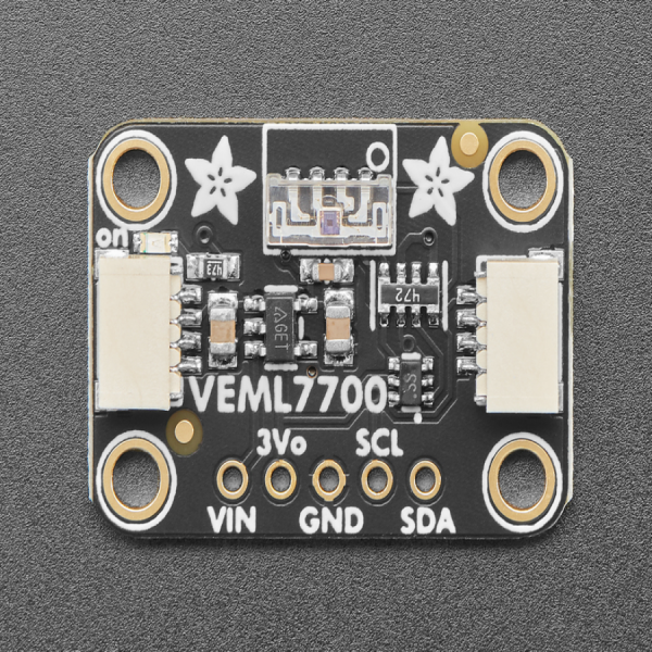 디바이스마트,MCU보드/전자키트 > 센서모듈 > 빛/조도/컬러/UV > 빛/조도/CdS센서,Adafruit,Adafruit VEML7700 Lux Sensor - I2C Light Sensor [ada-4162],어떤 마이크로 컨트롤러에도 쉽게 추가 가능 / I2C 인터페이스 / VEML7700은 조명을 위한 SI 단위인 lux를 계산 / 여러 센서 간의 일관된 판독 값을 얻음
