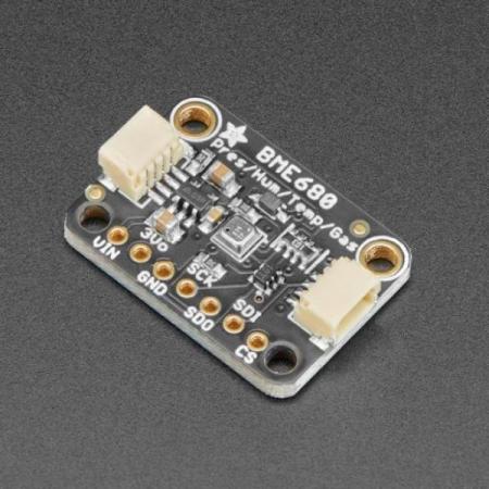 디바이스마트,MCU보드/전자키트 > 센서모듈 > 온도/습도 > 온습도겸용,Adafruit,Adafruit BME680 - Temperature, Humidity, Pressure and Gas Sensor [ada-3660],아두이노 호환 / 센서에는  온도,  습도, 기압  및  VOC 가스  감지 기능이 포함되어 있음 / SPI나 I2C로 통신하여 데이터를 받을 수 있음 / 1미터 오차를 가진 고도계로 사용 가능 / / 3.3V, 5V 마이크로 컨트롤러와 함께 쉽게 사용
