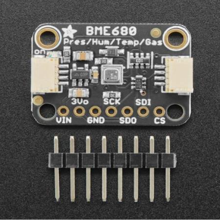 디바이스마트,MCU보드/전자키트 > 센서모듈 > 온도/습도 > 온습도겸용,Adafruit,Adafruit BME680 - Temperature, Humidity, Pressure and Gas Sensor [ada-3660],아두이노 호환 / 센서에는  온도,  습도, 기압  및  VOC 가스  감지 기능이 포함되어 있음 / SPI나 I2C로 통신하여 데이터를 받을 수 있음 / 1미터 오차를 가진 고도계로 사용 가능 / / 3.3V, 5V 마이크로 컨트롤러와 함께 쉽게 사용