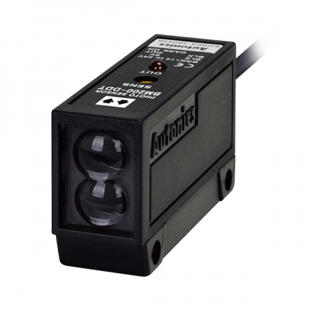 디바이스마트,센서 > 광센서 > 산업용 광센서,(주)오토닉스,포토센서 BM200-DDT,NPN 오픈 콜렉터 / 확산 반사형 / 검출거리: 200MM / 전원전압: DC12V~24V / 소비전류: 40mA이하 / 검출물체: 불투명체,반투명체,투명체 / 광원: 적외 LED(940nm) / 응답시간: 3ms 이하 / 동작모드: Light ON(옵션: Dark ON) / 배선인출형(Ø4, 2m)