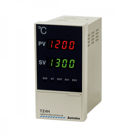 디바이스마트,기계/제어/로봇/모터 > 자동화(FA) > 제어 > 온도조절계,(주)오토닉스,온도조절계 TZ4H-A4C,표시방식 : 4digit 7 세그먼트 LED / 제어방식 : ON/OFF 제어, P, PI, PD, PIDF, PIDS 제어 / 입력사양 : 열전대: K(CA), J(IC), E(CR), T(CC), R(PR), S(PR), N(NN), W(TT) / 측온저항체: DPt100Ω, JPt100Ω / 아날로그: 1-5VDC , 0-10VDC , DC4-20mA / 샘플링주기 : 0.5초제어출력 : 전류출력(DC4-20mA) / 전원전압 : AC100V-24