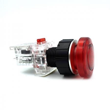 디바이스마트,스위치/부저/전기부품 > 산업용 스위치/제어 기기 > 제어/안전 스위치 > 비상 정지 스위치(22파이 이하),KGAUTO,조광 비상 정지용 누름버튼 스위치 - 적색 [KDEX-Q3MD21R],원형 고급 매입형 22Φ 알루미늄 가이드 / 자기복귀 / 모멘터리(Momentary) / 12/24V d.c / 1a1b / 적색(RED)