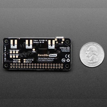 디바이스마트,오픈소스/코딩교육 > 라즈베리파이 > 라즈베리파이 확장보드/HAT,Adafruit,Zero2Go Omini – Multi-Channel Power Supply for Raspberry Pi [ada-4114],Raspberry Pi 위에 장착하여 최대 3개의 입력 포트로 배터리 또는 전원 플러그에 상관없이 전원 공급 / 입력 전압: DC 3.5V~28V