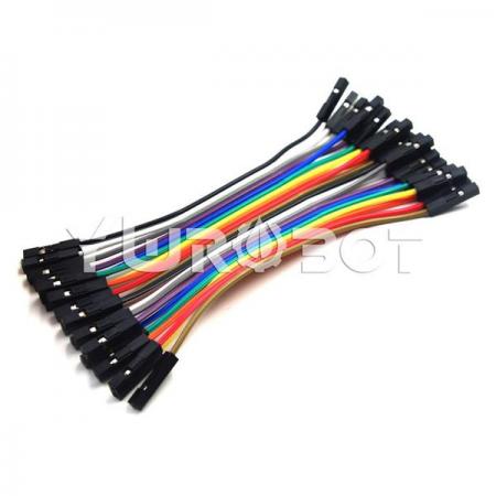 디바이스마트,케이블/전선 > 점퍼/하네스/악어/바나나 > 점퍼 와이어/케이블,YwRobot,아두이노 점퍼케이블 10cm 20P (F/F) [CAB340023],20핀 점퍼 케이블 / F-F 타입 / 길이 : 10cm