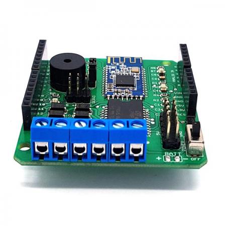디바이스마트,오픈소스/코딩교육 > 아두이노 > 아두이노 호환쉴드,MAKIST,Smart RC/Robot Shield,DC모터, 서보모터 등을 블루투스 통신으로 구동하기 위해 설계된 아두이노 호환 적층형 쉴드 / 블루투스4.0 / 전원 : 7V ~ 12V / 원격제어