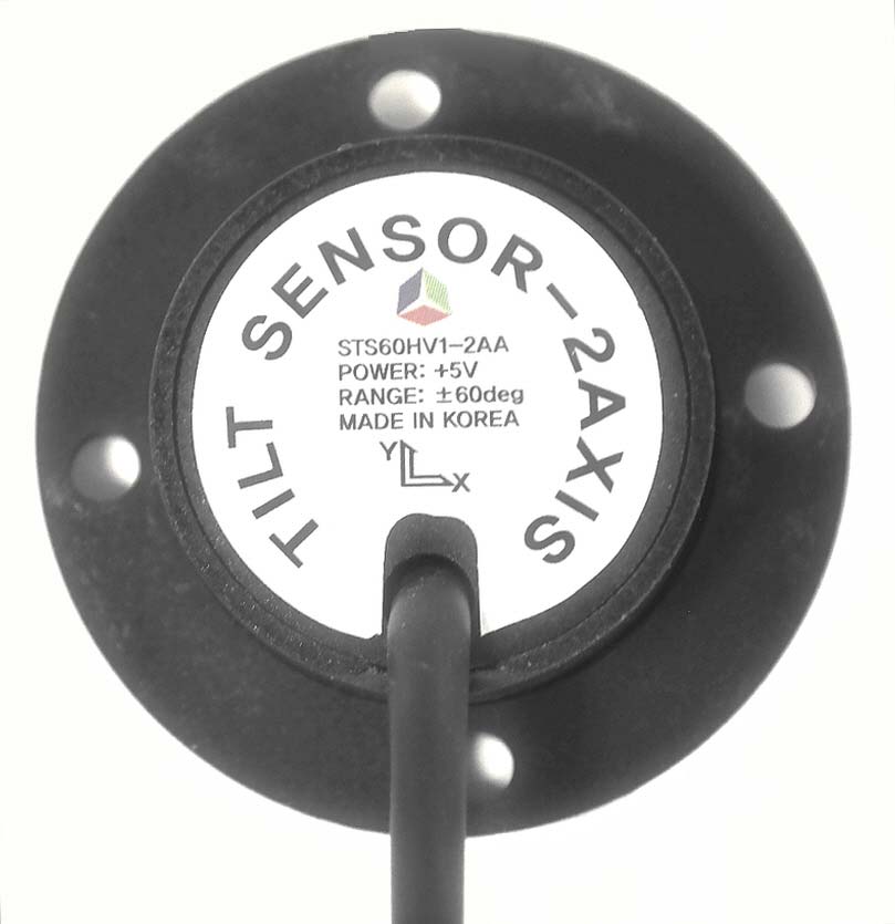 디바이스마트,MCU보드/전자키트 > 센서모듈 > 기울기/진동/충격/터치 > 틸트/기울기센서,주식회사 세라,기울기 센서 [STS60HV1-2AA],분해능 X-Y 0.05~0.1 / 사용전압 +5V / 출력모드0.5~4.5 / 동작온도 -20~+70 / 방수,충격 등급 IP65 / IK09 / 기본 60도 (10~90도까지 선택 가능)