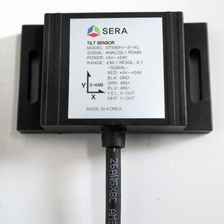 디바이스마트,MCU보드/전자키트 > 센서모듈 > 기울기/진동/충격/터치 > 틸트/기울기센서,주식회사 세라,기울기 센서 [STS90H1-2I-A],분해능X-Y 0.05~0.1 / 입력전압 +6.5~+25V / 출력모드 Analog / 동작온도-30~+100 / 방수,충격 등급 IP65 / IK09 / 기본 60도 (10~90도까지 선택 가능)