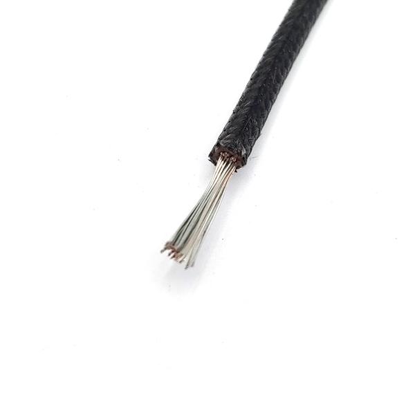 #SRGW 실리콘 절연 유리사 편조 배선 2.5SQ 검정색 1M