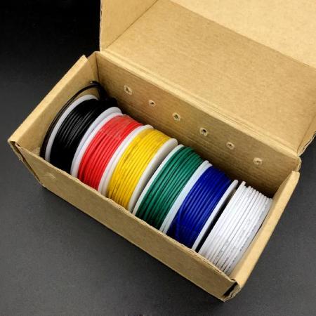 디바이스마트,케이블/전선 > KS/UL/절연전선 > 전선키트,SZH,22AWG 6색 컬러 케이블 키트 [SZH-WR002],6색 컬러 케이블 키트 / 규격 : AWG22 / 색상 : 흑,적,황,녹,청,백 / 길이 : 각 10M / 전선종류 : 연선 (standard 타입) / 박스크기 : 14×6.5×6.5cm