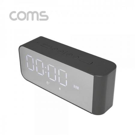 디바이스마트,컴퓨터/모바일/가전 > 음향ㆍ영상ㆍ카메라 > 블루투스 사운드 > 블루투스 스피커,Coms,알람 블루투스 스피커, Gray / 32GB SD지원, 2200mAh, 3.5mm, Aux, FM라디오 [LY218], 알람 블루투스 스피커/ Gray / 32GB SD지원/ 2200mAh/ 3.5mm/ Aux/ FM라디오