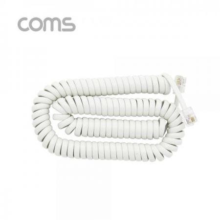 디바이스마트,케이블/전선 > PC/네트워크/통신 케이블 > 전화선 케이블,Coms,전화선 송수화기 케이블, 스프링 Ivory [BT603],전화선 송수화기 케이블/ 스프링 Ivory
