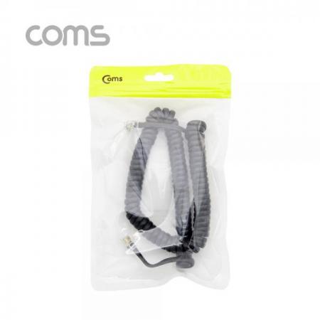 디바이스마트,케이블/전선 > PC/네트워크/통신 케이블 > 전화선 케이블,Coms,전화선 송수화기 케이블, 스프링 Black [BT601],전화선 송수화기 케이블/ 스프링 Black