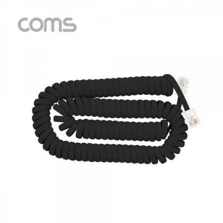 디바이스마트,케이블/전선 > PC/네트워크/통신 케이블 > 전화선 케이블,Coms,전화선 송수화기 케이블, 스프링 Black [BT601],전화선 송수화기 케이블/ 스프링 Black