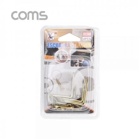 디바이스마트,기계/제어/로봇/모터 > 원자재/DIY 기타 > DIY 부속품,Coms,꺾쇠 (30mm) 4pcs / 직각 모서리 장석 / 나사못 포함 / 코너철 [ID313], 꺾쇠 (30mm) 4pcs / 직각 모서리 장석 / 나사못 포함 / 코너철